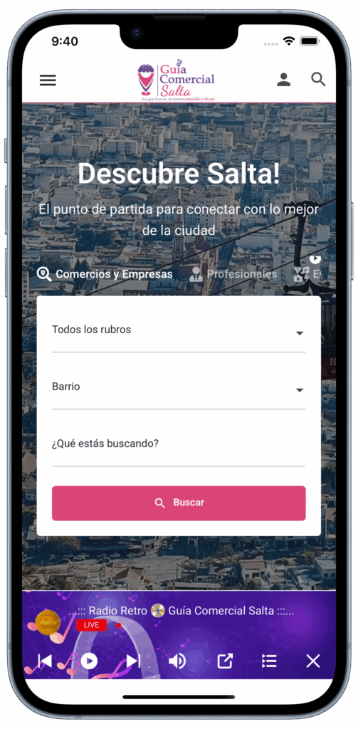 Portada App Guia Comercial Salta
