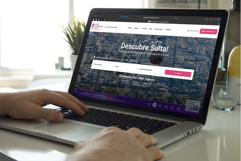 Plataforma web Guia Comercial Salta